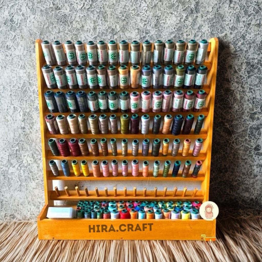 Rak benang jahit Kap 105 pcs /Rak serbaguna kayu