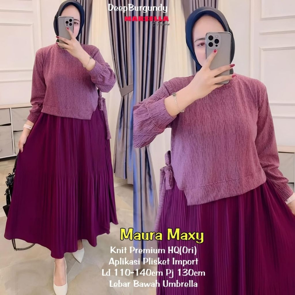 Gamis Wanita adem tebal kaos knit/ kaos aster premium