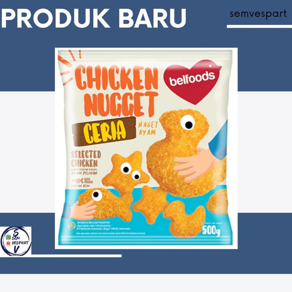 

BELFOODS Ceria Chicken Nugget 500 Gram