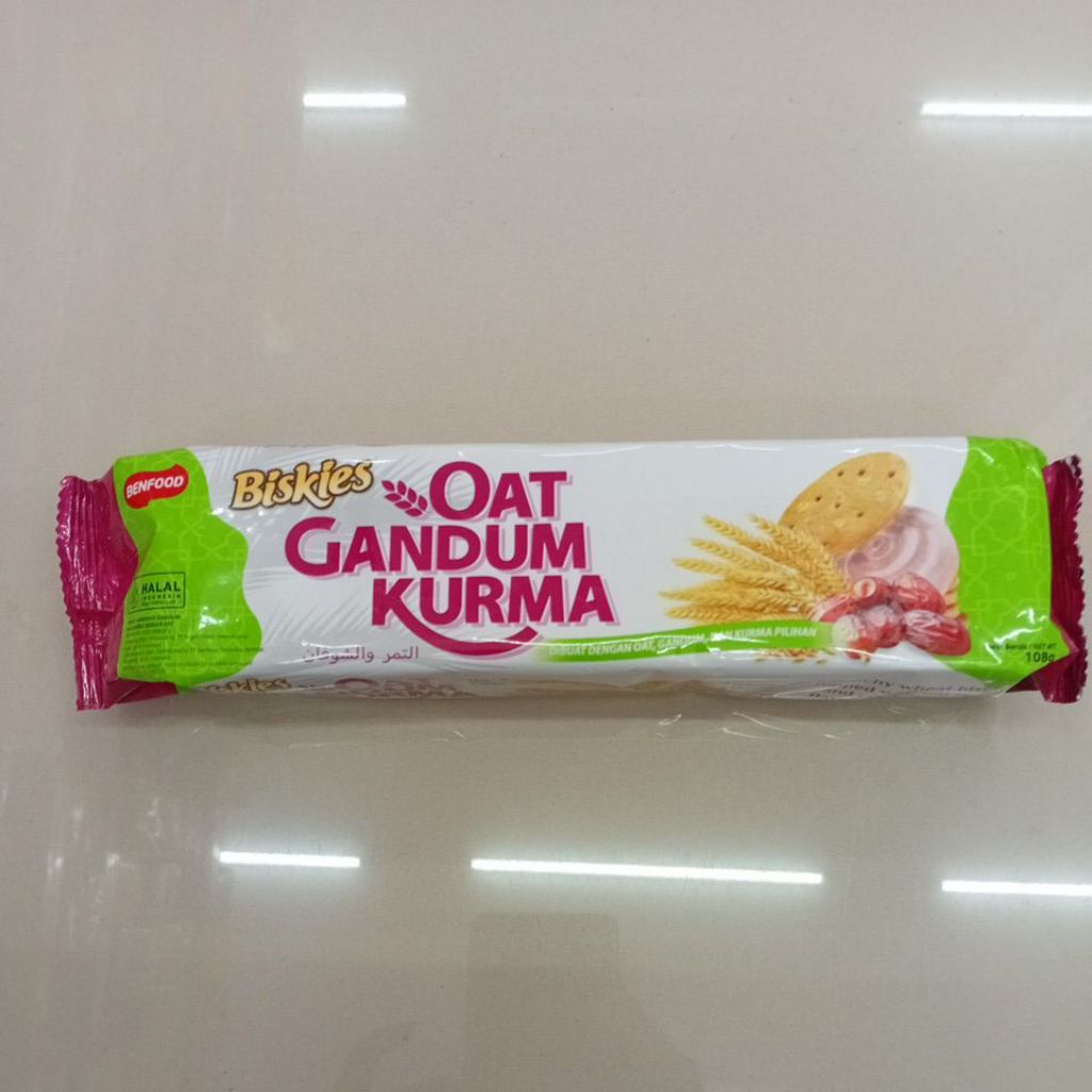 

BISKES - BISKUIT OAT GANDUM KURMA 108g