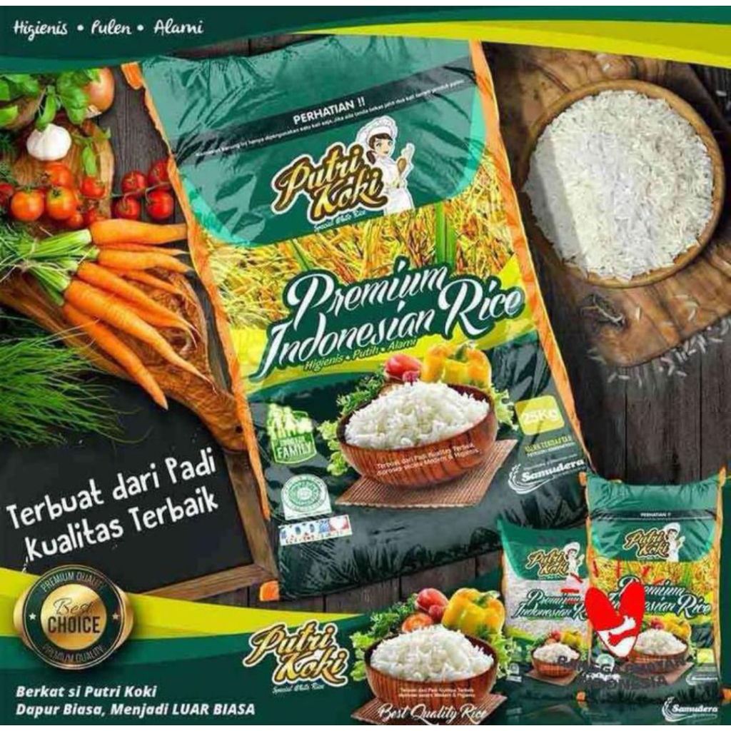 

Beras Cap Putri Koki Hijau Beras Premium Indonesia Rice