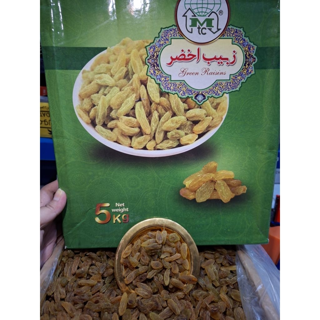 

Kismis Hijau 5 kg Kismis Manis Panjang Besar FRESH