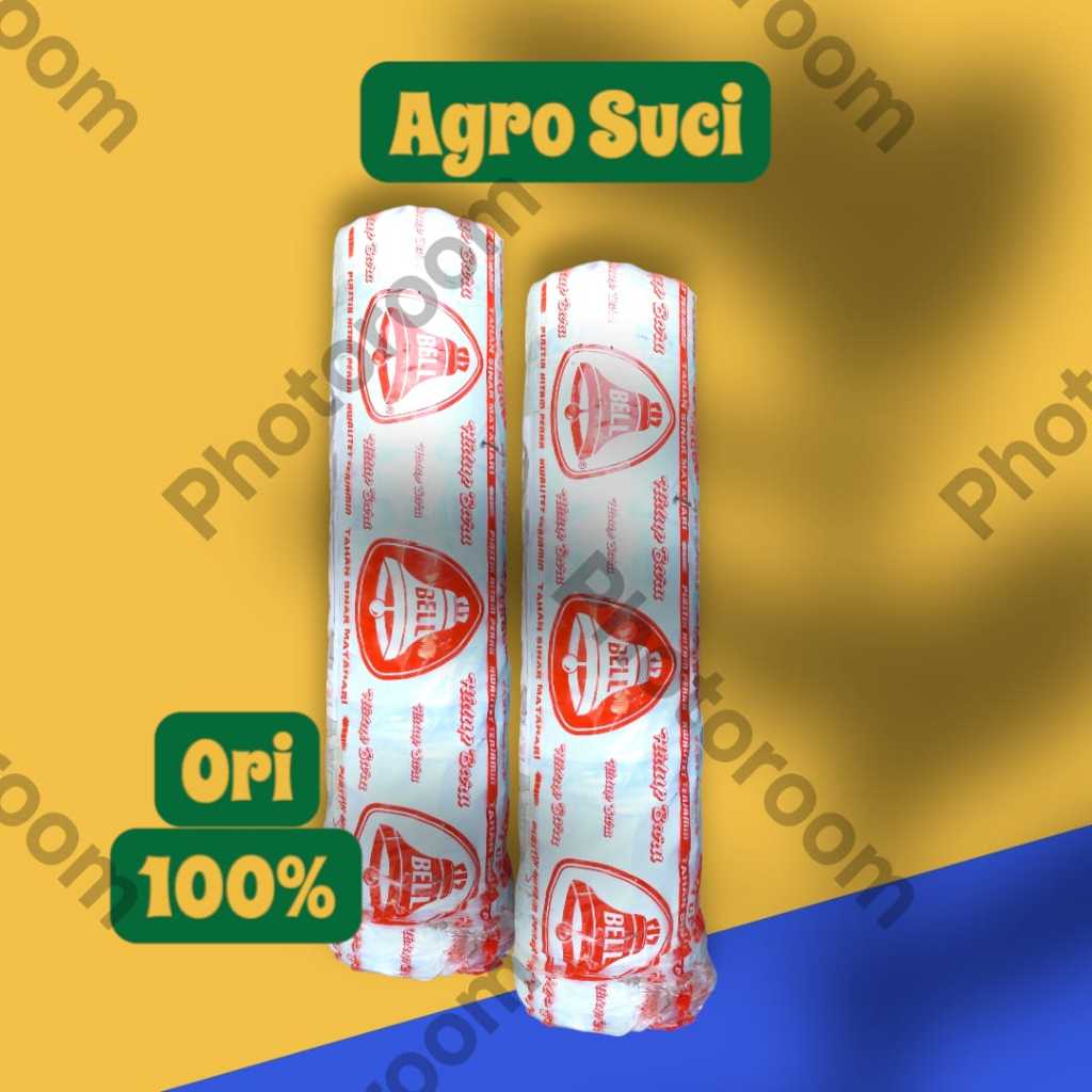 Plastik Mulsa Hitam Perak BELL Lebar 120 CM Panjang 275 M - 9 KG