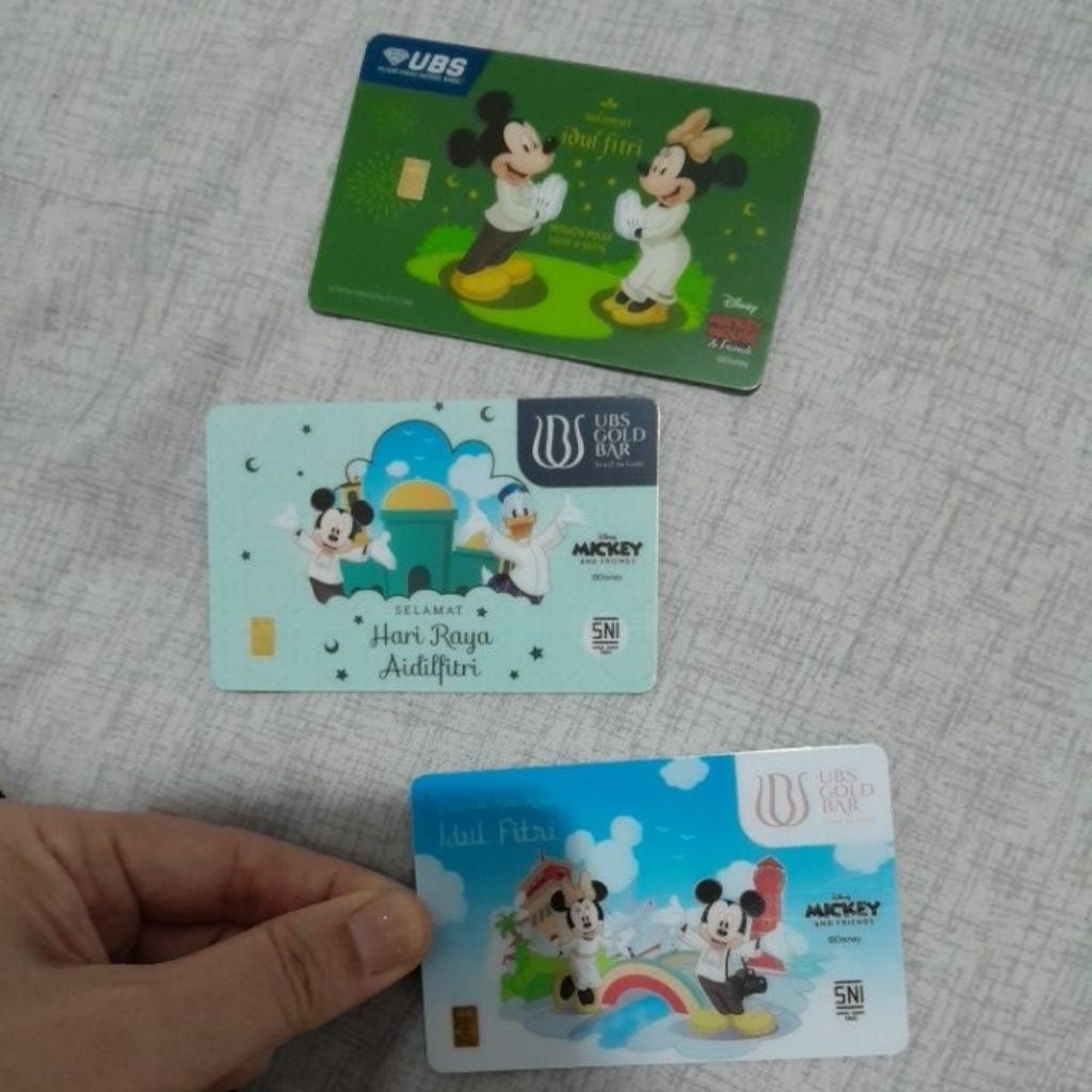 UBS 0.1 gram Mickey idul fitri