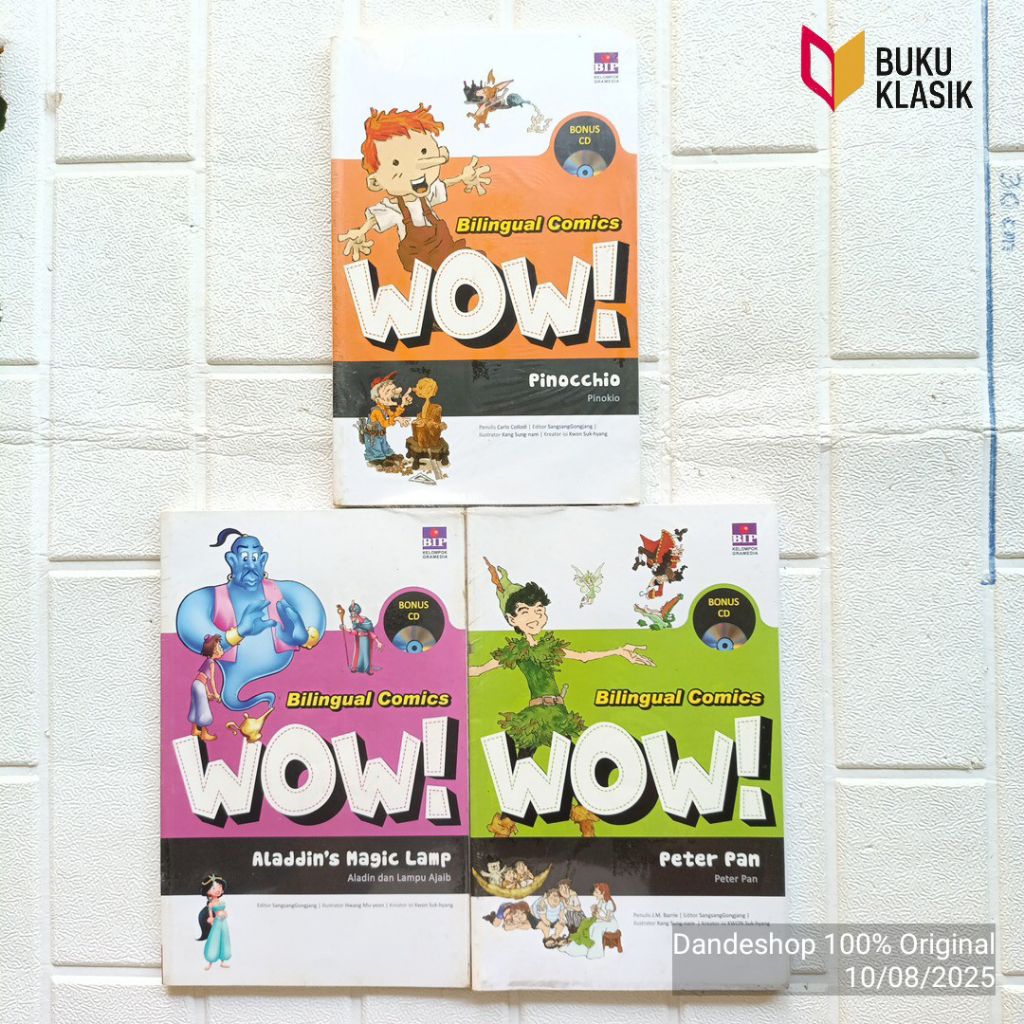 Wow Bilingual Comics Bonus CD - Komik Berwarna Original BIP Educomics