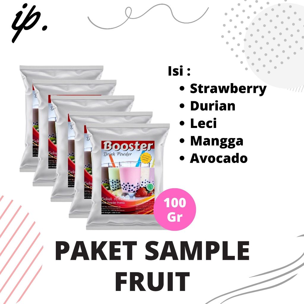 

IP Bogor - PAKET SAMPLE Best 5 Varian FRUIT Harga adalah 1 Paket berisi 5 Variant Rasa