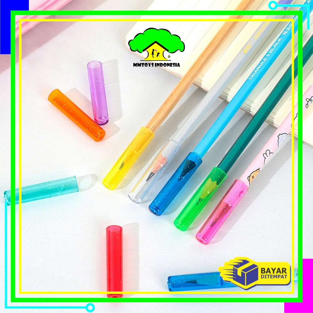 

MI-A124 Tutup Pelindung Pensil Isi 6CPS Warna Warni / Penutup Ujung Pensil Transparan Anti Patah / Tutup Pensil Anak Sekolah