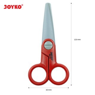 

( Ecer 1 Pc ) JOYKO - PLASTIC PAPER SCISSOR - GUNTING KERTAS PLASTIK ANAK SC-18 TIDAK LANCIP TAJAM