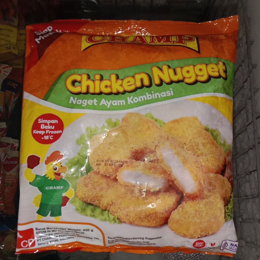 

Champ chicken nugget ayam kombinasi 450 gr