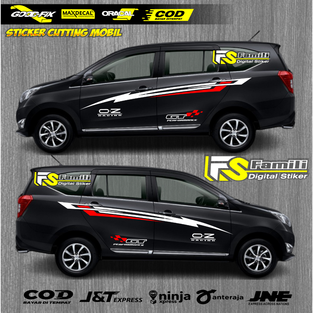 Stiker Mobil Sigra Sticker Daihatsu Sigra Model Mobil Sport