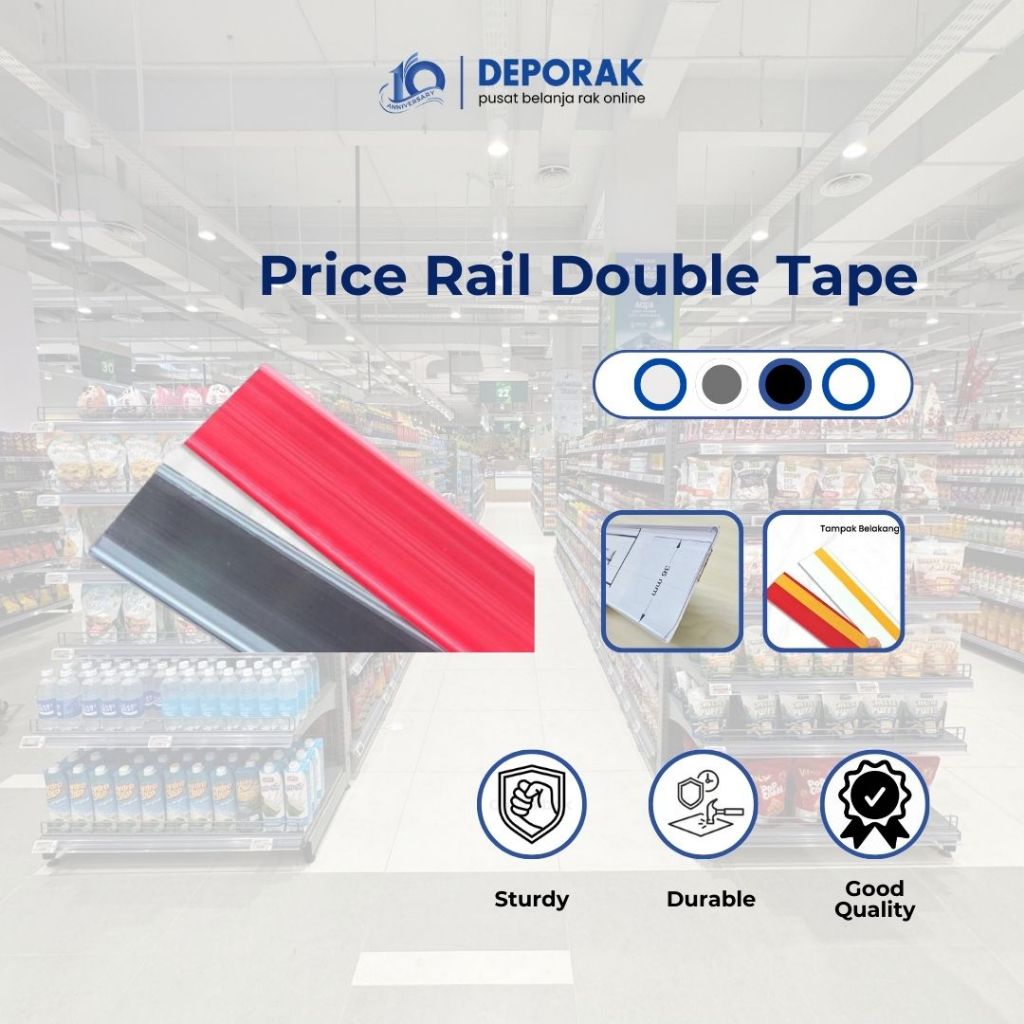 

Price Rail UT-4/ Price Tag / Label Harga Supermarket / List Harga / Rail Card Minimarket / Price Tag Toko / Lis Harga Minimaket / Label Holder / Mika Harga Rak Minimarket