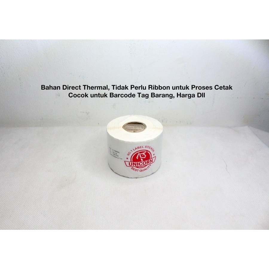 

Stiker Label Barcode Thermal 50x20mm / 50x20 mm / 50 x 20 mm 1 Line Core 1" 1.000pcs