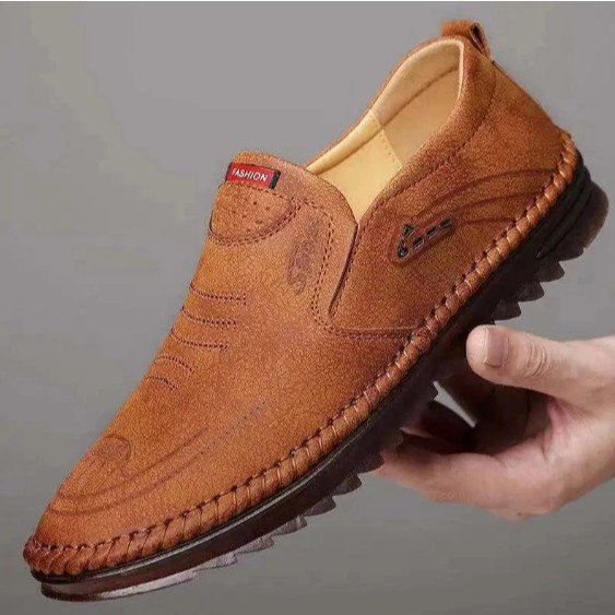 Sepatu Pantopel Pria Import Original | Sepatu Evander Shoes Kulit Kerja Santai Kekinian