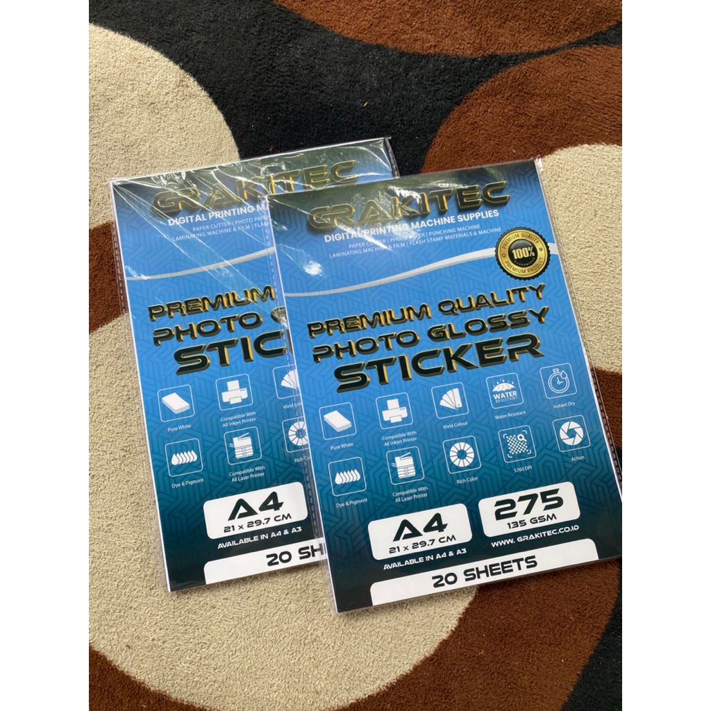 

Kertas Stiker photo glossy - Stiker PIALA - STIKER TROPHY