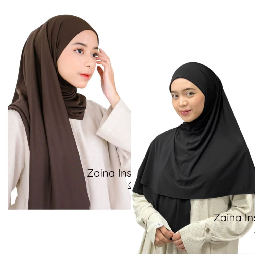 (PRELOVED) (BUNDLING) Zaina Instant Jersey Hijab Korea by Zaco.id