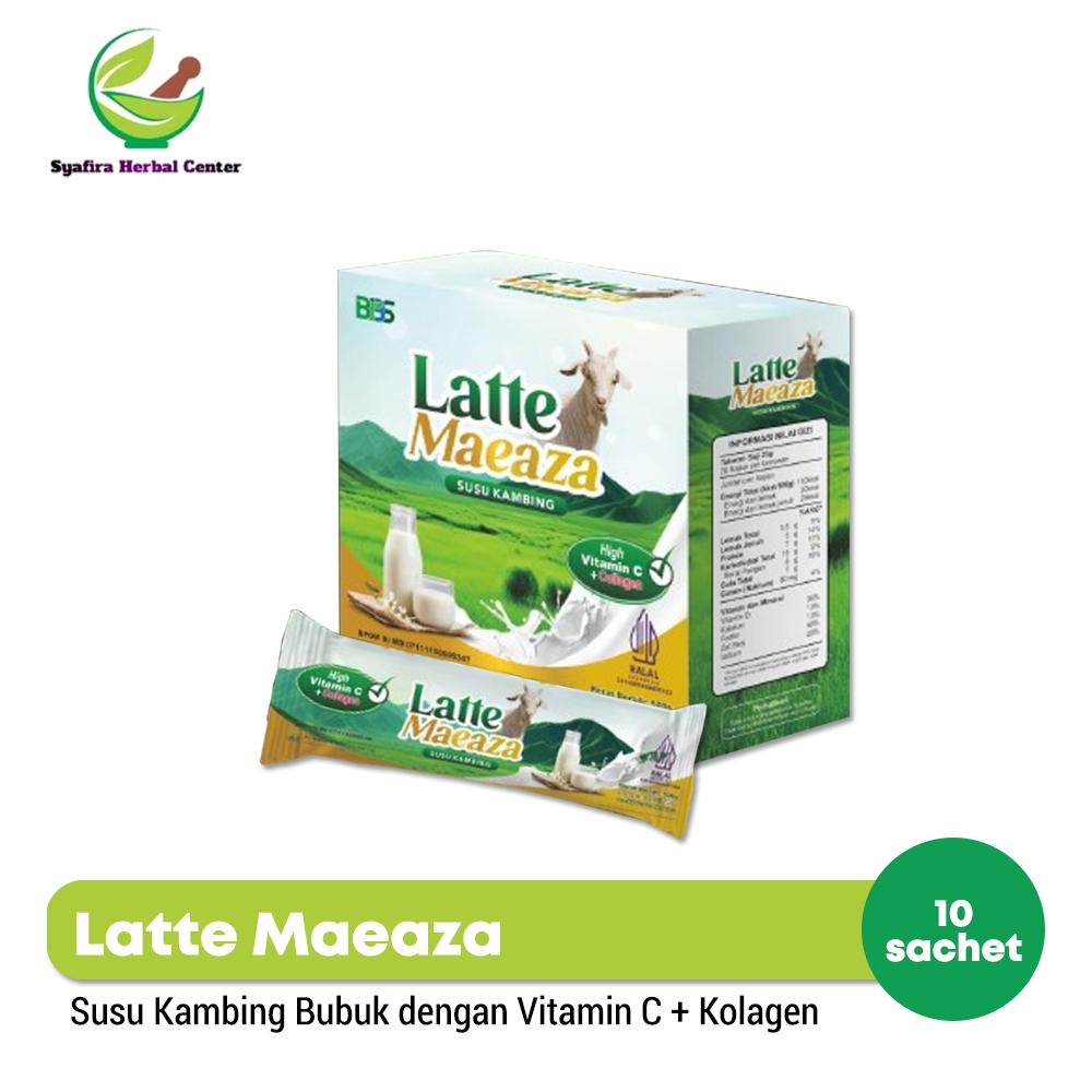 

Latte Maeaza Premium Susu Kambing Bubuk + Vitamin C & Kolagen -10 Sachet