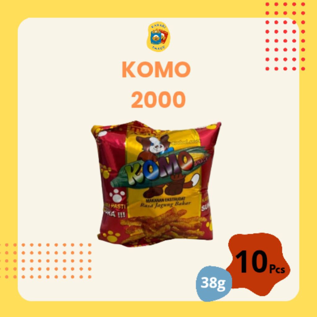 

RS Komo (38g) Chiki Snack Rasa Jagung Bakar isi 10pcs