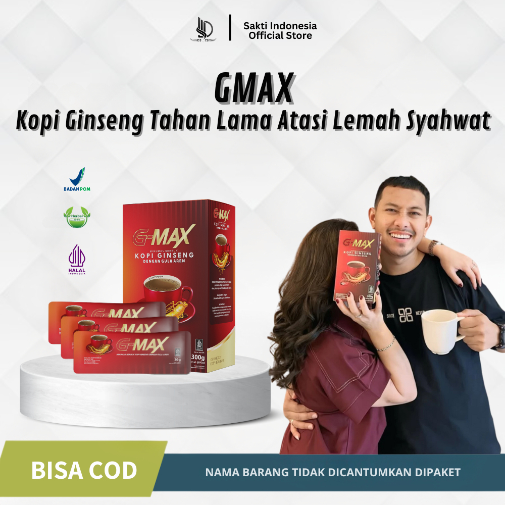 

Kopi Ginseng Tahan Lama Gmax Coffee Herbal Penambah Stamina Pria Lemah Syahwat