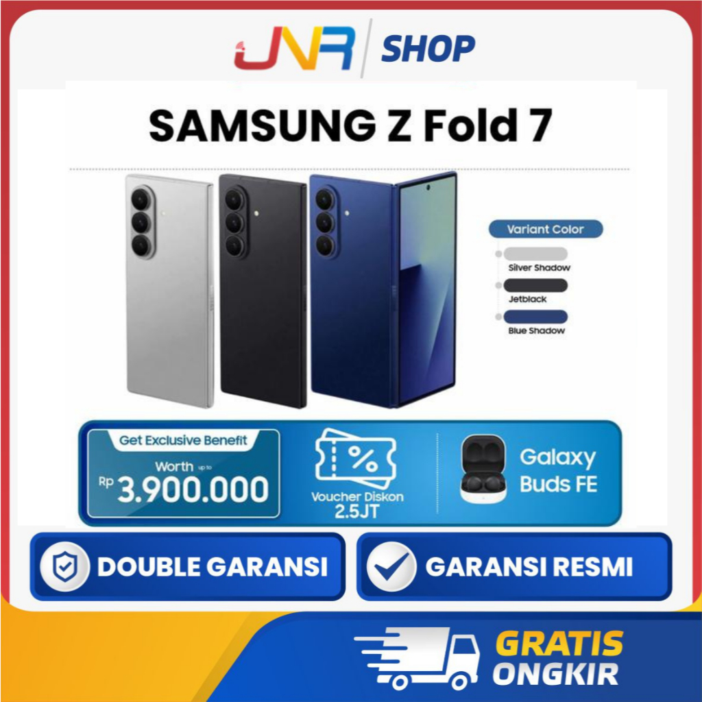 Ẓ FOLD 7 | FOLD7  Samsung Galaxy Z FOLD⦢ 16+1TB Original Garansi Resmi 1 Tahun Samsung Official