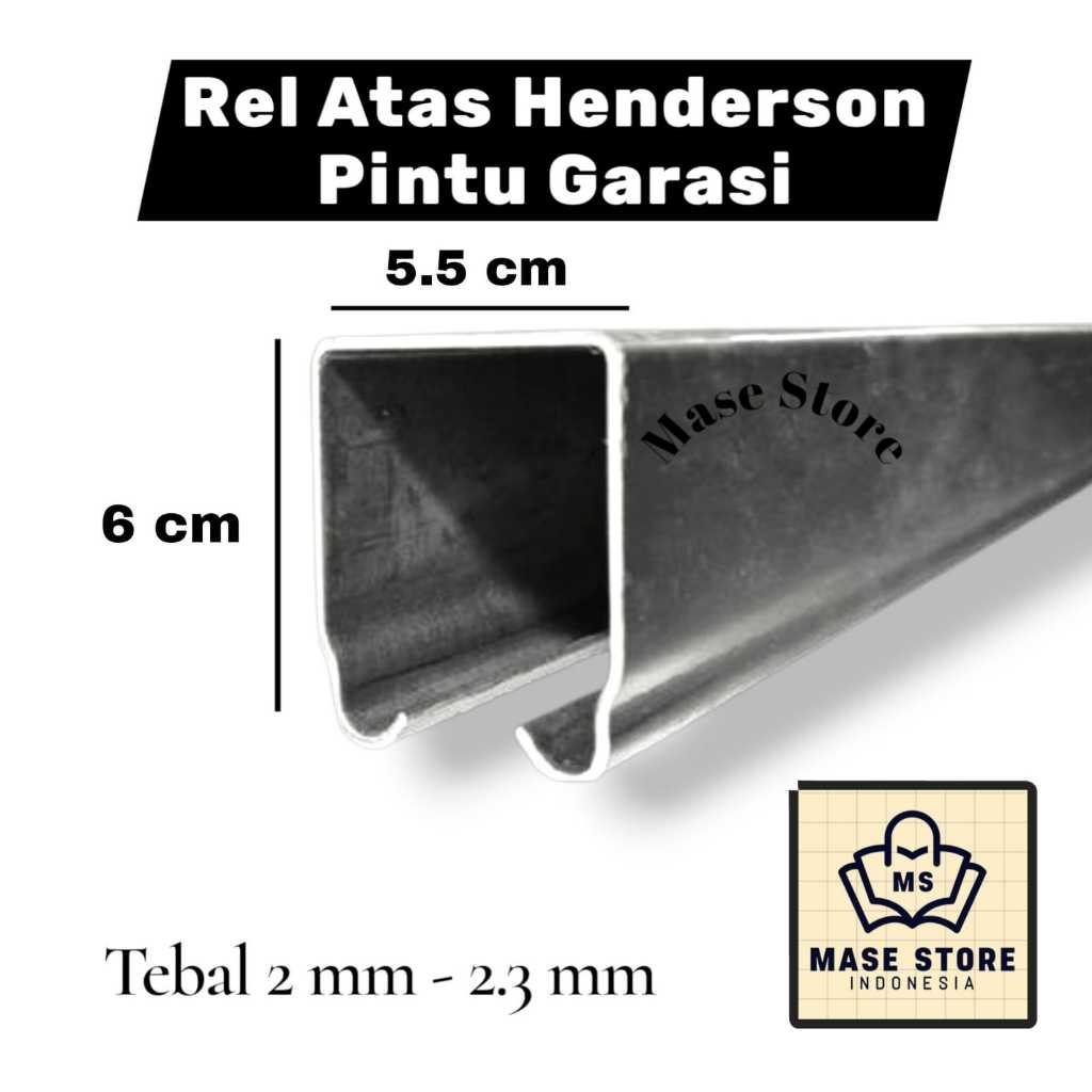 Rel atas besar pintu besi rel henderson pintu lipat sliding pintu garasi - premium berkualitas