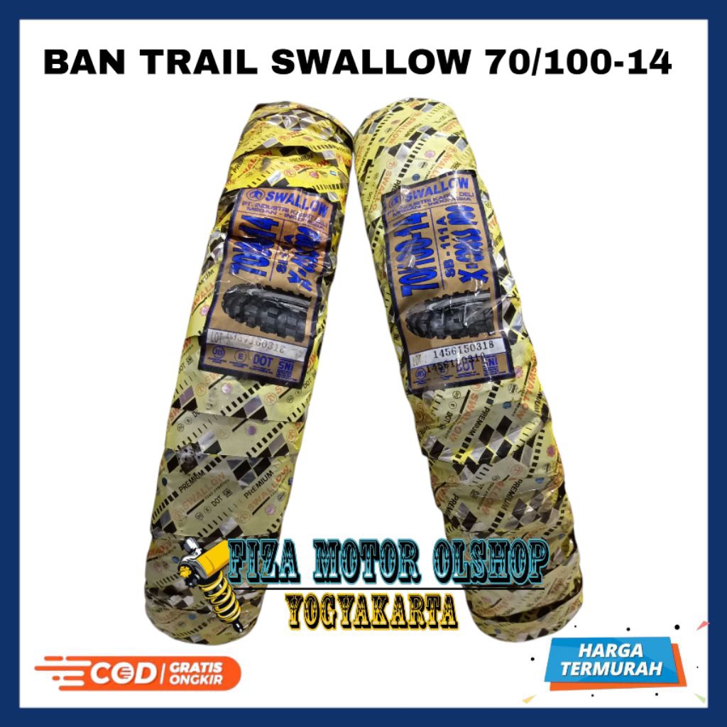 Ban Trail 70/100-14 Swallow Original NOS Ban Trail 70 100 14 70/100 Ring 14