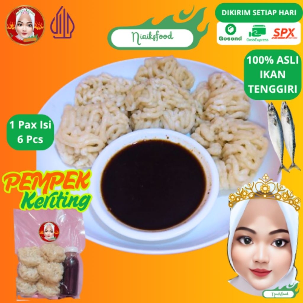 

5 Pcs Pempek Keriting - Pempek Palembang / Pempek Keriting / Ikan Tenggiri / Murah / Free Cuko Pempek / Super Premium