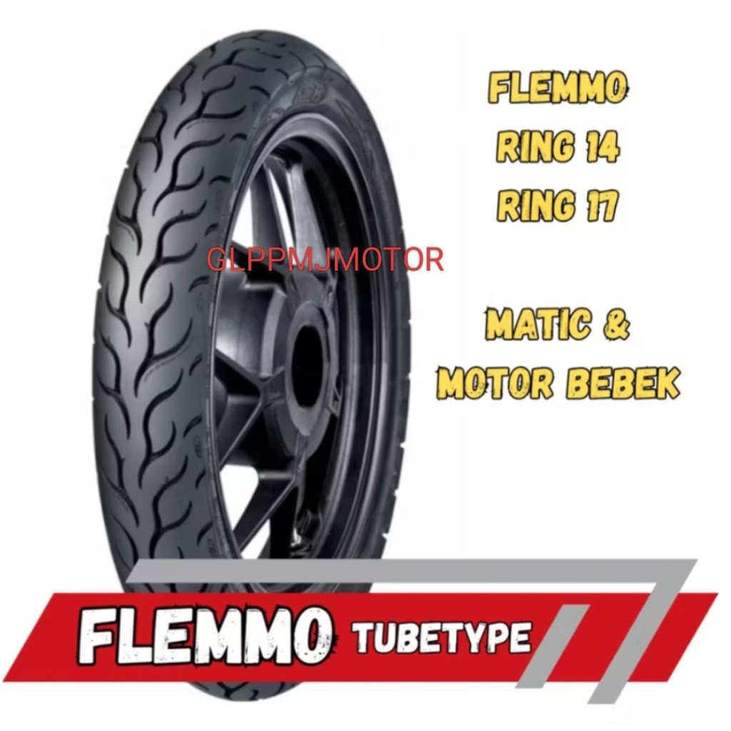 FDR FLEMMO FLEMO TUBELESS/BUKAN TUBELESS (TUBETYPE) BAN LUAR MOTOR MATIC DEPAN/BELAKANG HONDA BEAT F