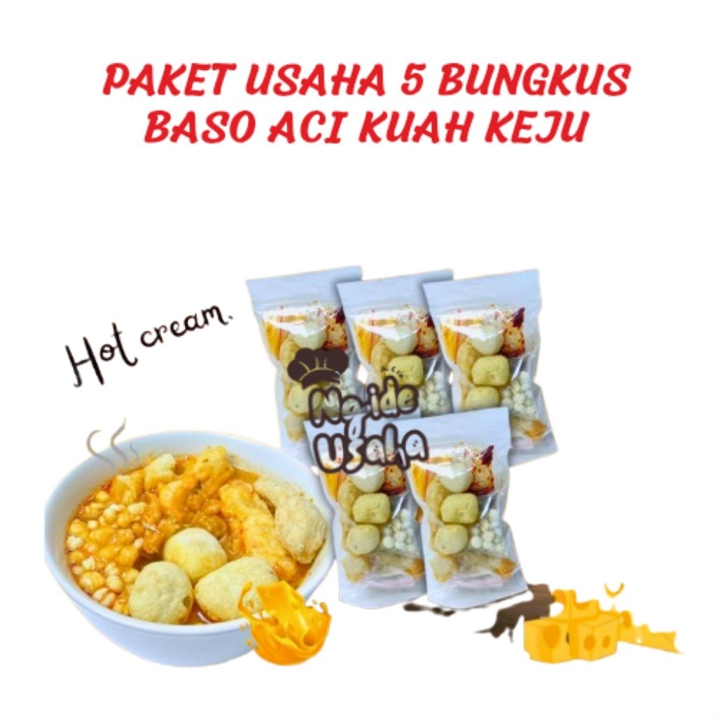 

[5 BUNGKUS BASO ACI KUAH KEJU]