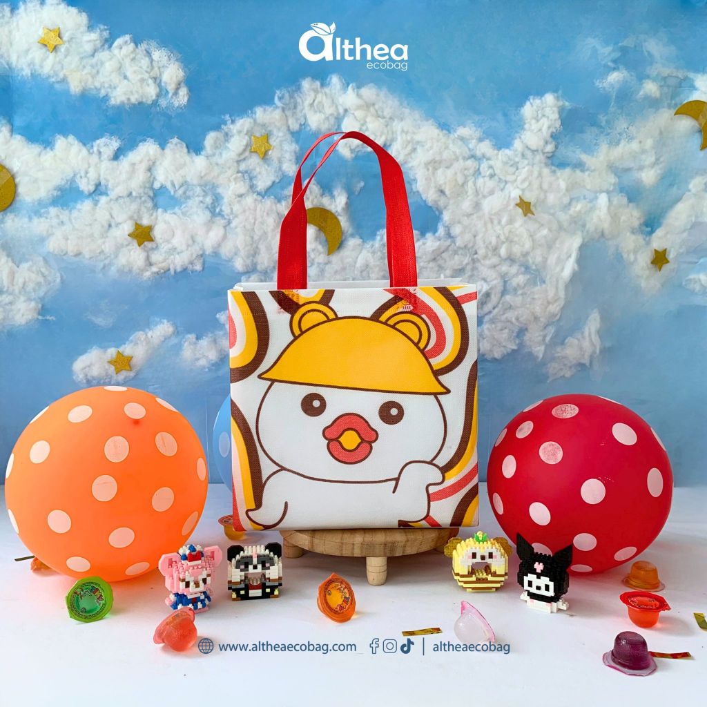 

ALTHEA Tas Ultah Anak | Goodie Bag Ulang Tahun | Tas Anak Ulang Tahun Bento Animal Tas Motif Kartun 25x25x9