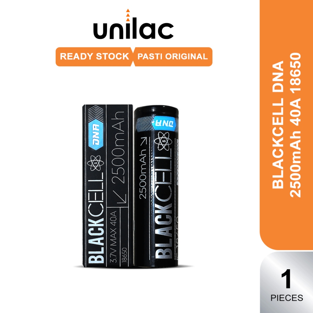 Promo Baterai 18650 Blackcell 2500 Mah Batre Blackcell Authentic Black Cell Battery 2500 Mah
