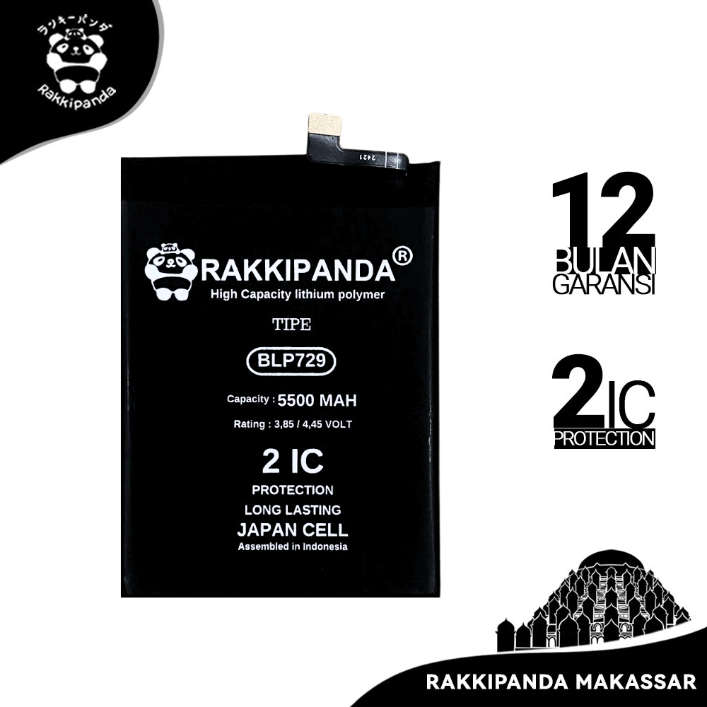 Baterai HP RakkiPanda BLP729 Realme C3/C11/C21/C21Y/C20/5/5S/5I/Narzo 10A/50i Bergaransi Battery
