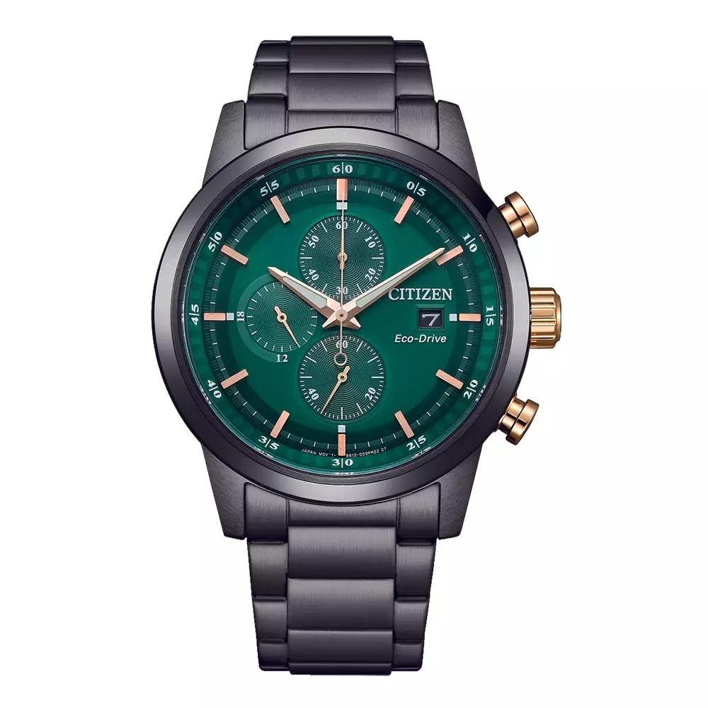 Jam Tangan Pria Citizen CA0746-85X Eco Drive Chronograph Original Resmi