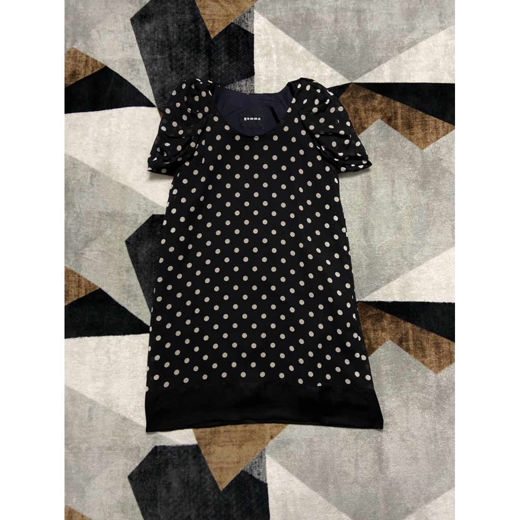 Yohji Yamamoto Gomme Homme By Maki Hiroshige Japan Polkadot Midi Dress