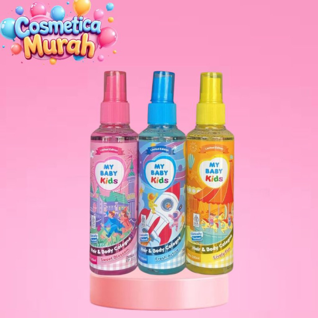 cc,ax] MY BABY kids hair & body cologne 100 ml - limited edition wangi dan segar