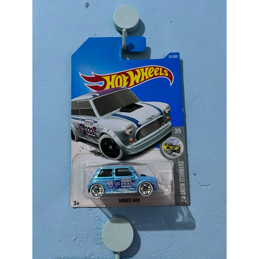 [HOT ITEM LANGKA] Hot Wheels Morris Mini Hw Biru snow stormers