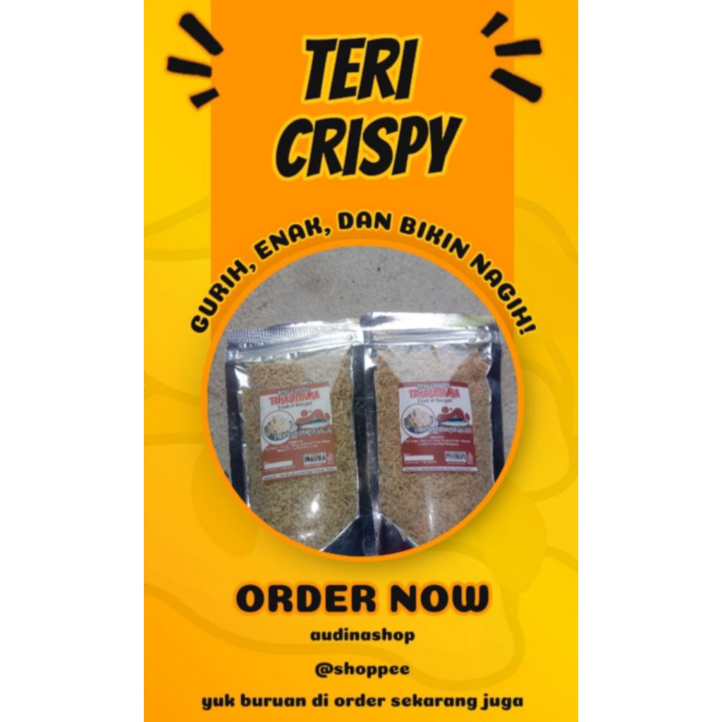 teri crispy varian medium sapi panggang
