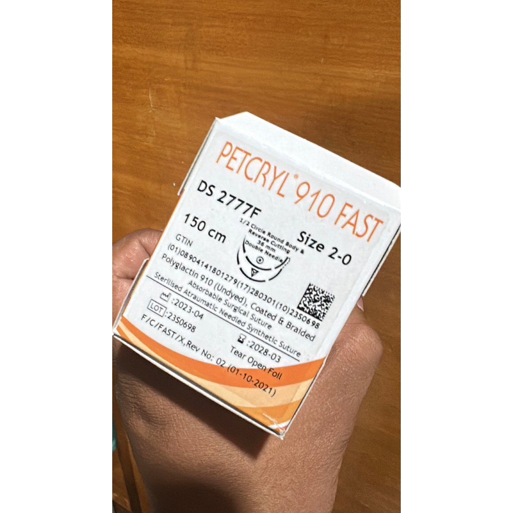 Benang Bedah PGA (Polyglycolic Acid) Murah