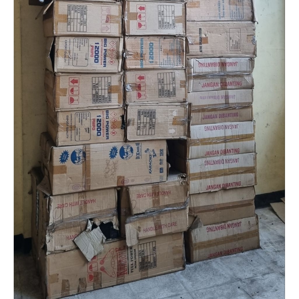 CUCI GUDANG OBRAL DISKON HARGA MURAH STOK LAMA READY SPEAKER ACTIVE SPIKER AKTIP PASSIVE PASIF SUBWO
