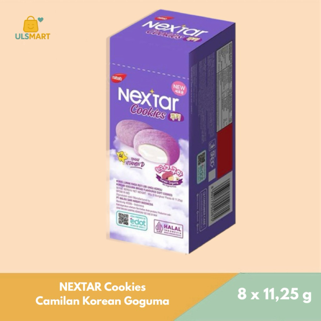 

NEXTAR Cookies Camilan Korean Goguma 8 x 11,25 g