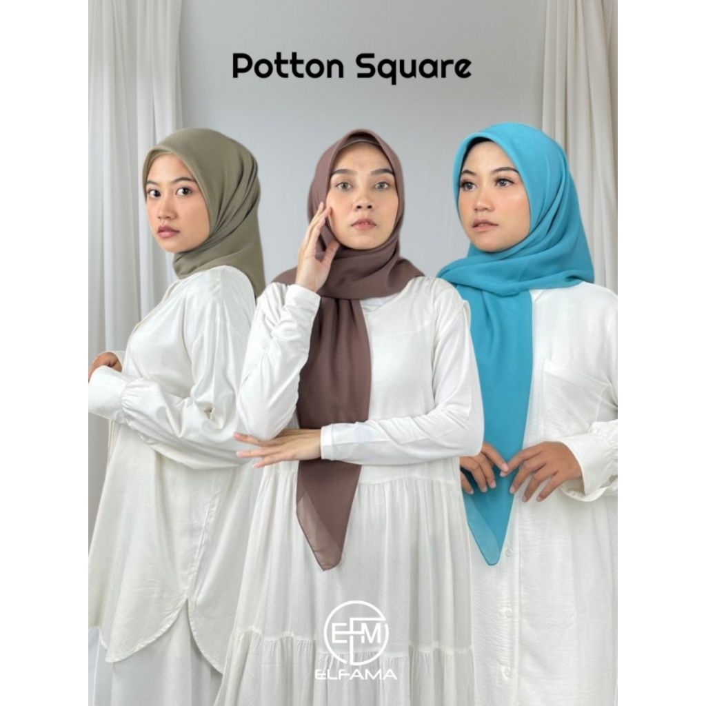 POTTON SQUARE [1] - ELFAMA HIJAB