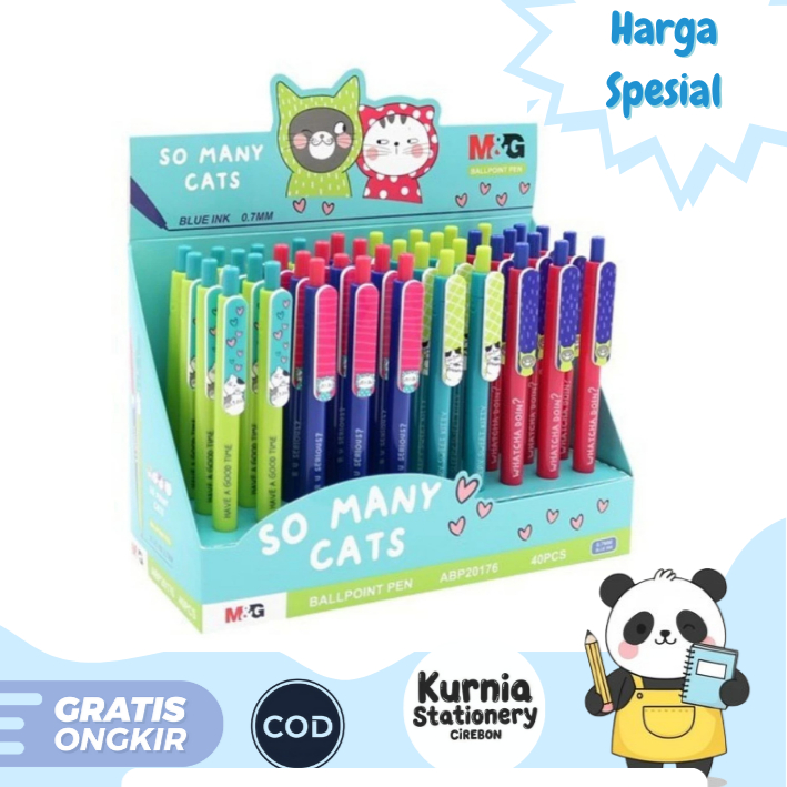 

M&G Ballpen 0.7mm So Many Cats ABP20180