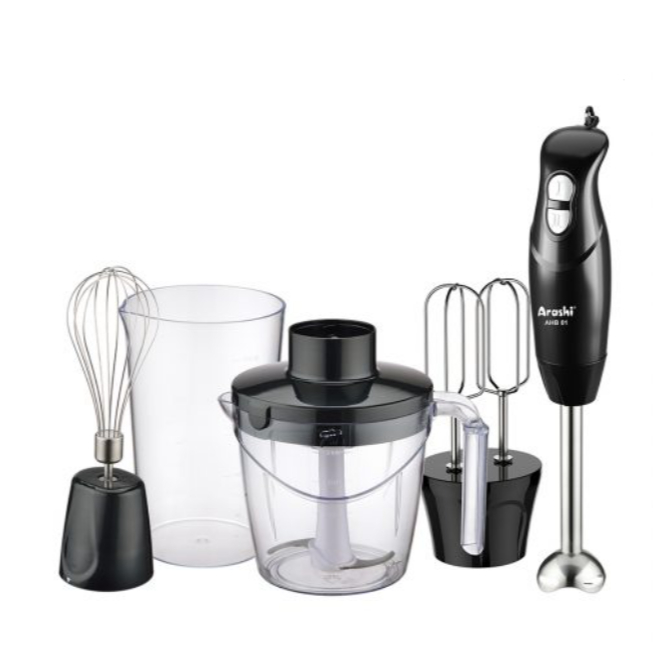Arashi Hand Blender Set 5 IN 1 - Blender Tangan AHB-01 / Set 4 IN 1 - Blender Tangan AHB-0401