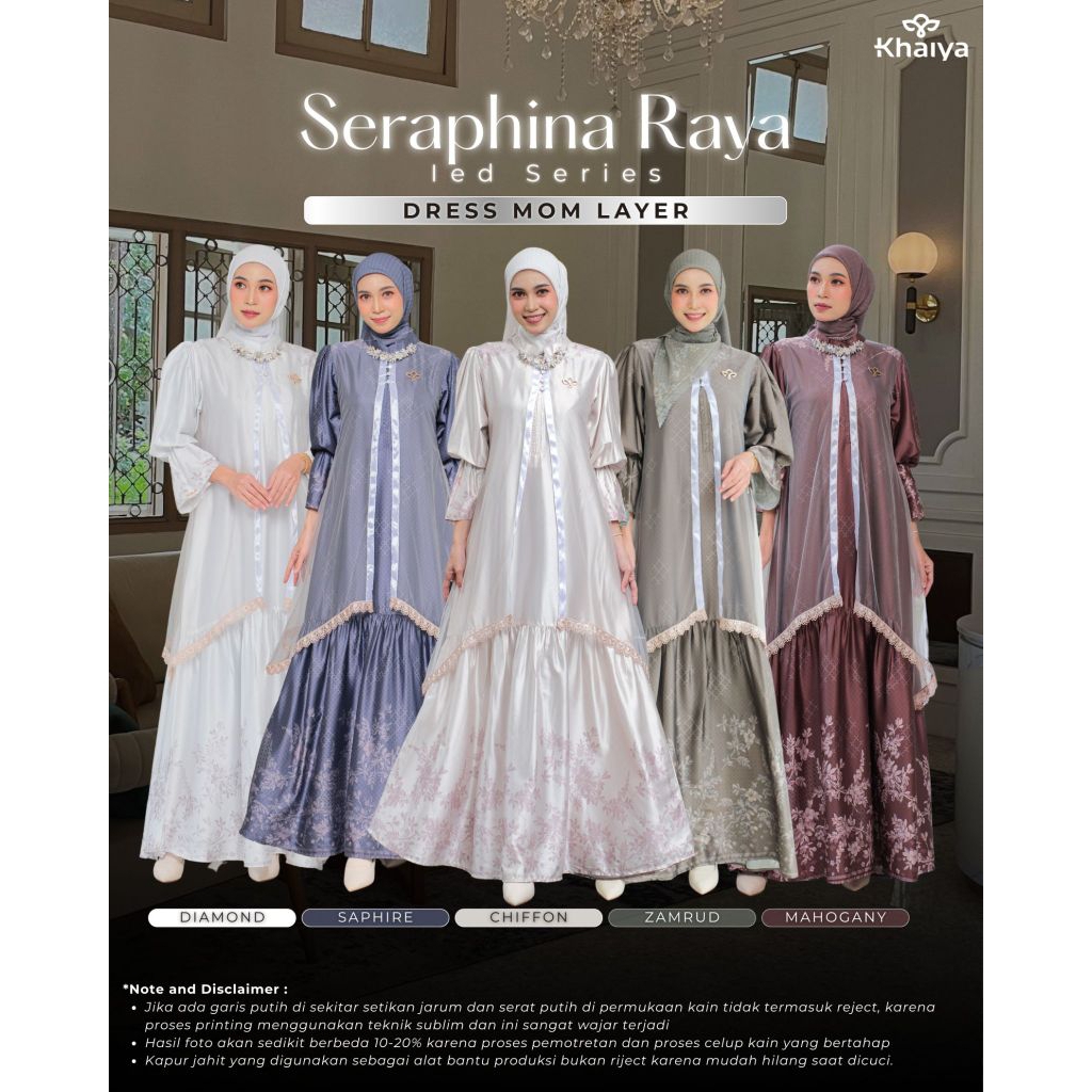 Sarimbit 2026 by Khaiya Seraphina Raya Dress Mom Layer