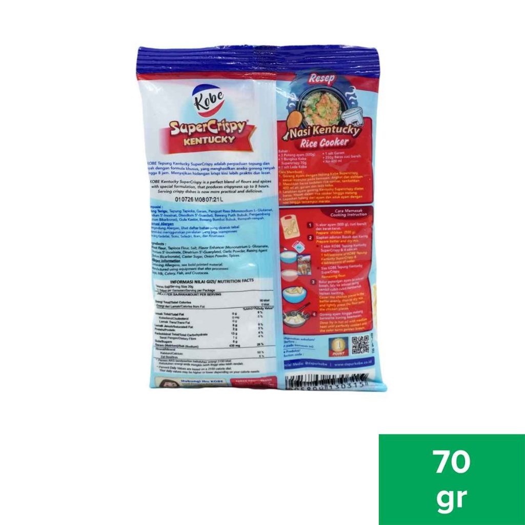 

KOBE TEPUNG K SUPER CRISPY 70GR