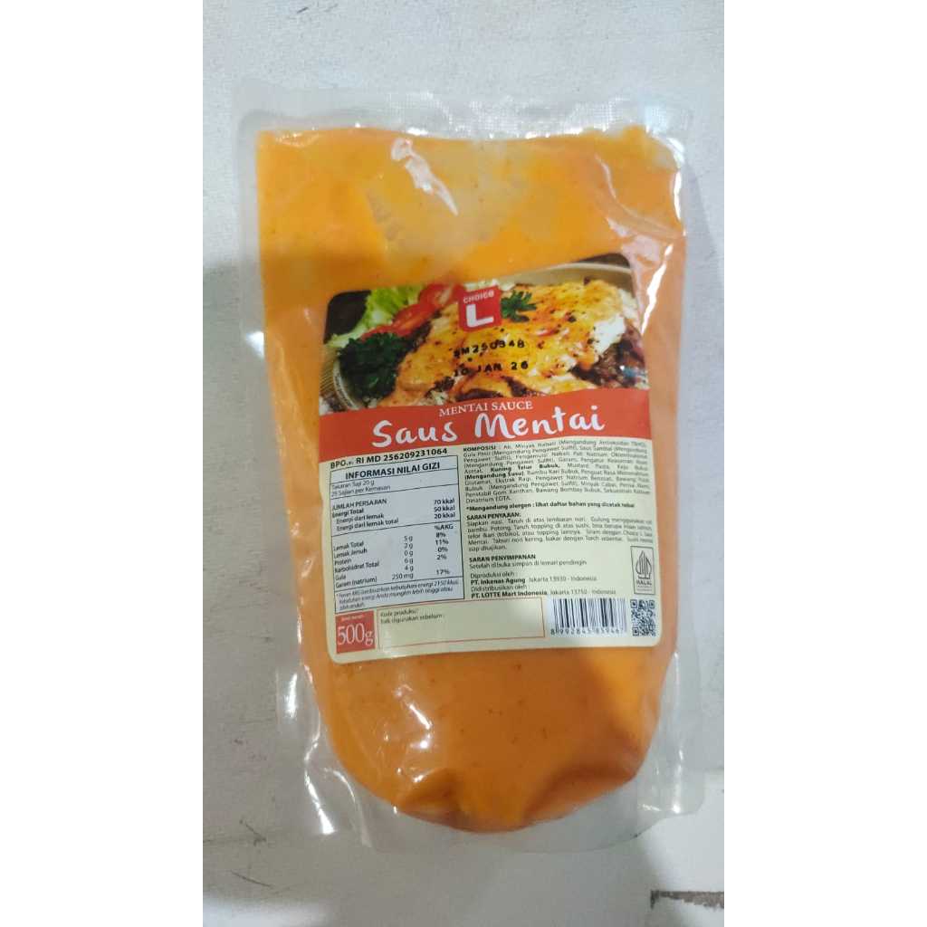 

Choice L - Saos Mentai Halal BPOM