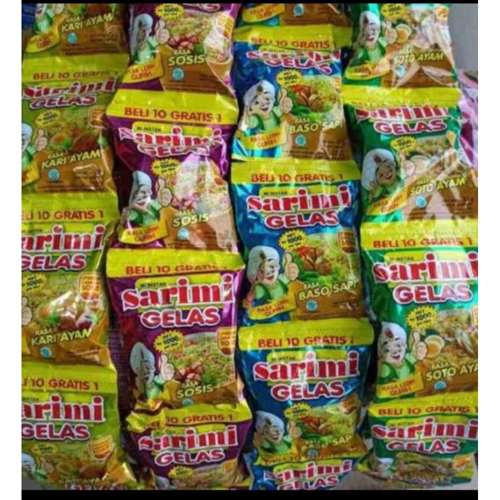 

Sarimi Gelas 1 Renceng (10pcs) Kemasan Baru