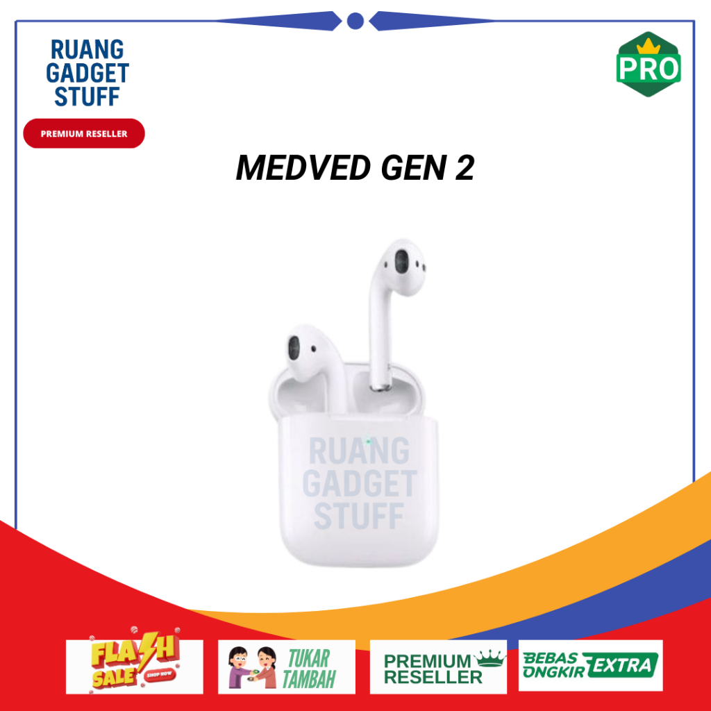 Medved 2 Wireless Charging Case TWS Bluetooth / Airpods 2 Wireless Charging / TWS Charging Bluetooth