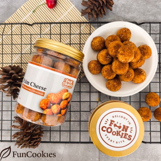 

Palm Cheese Premium Fun Cookies – Kue Kering Keju Lembut Gurih – Cocok untuk Lebaran, Hampers & Oleh-Oleh