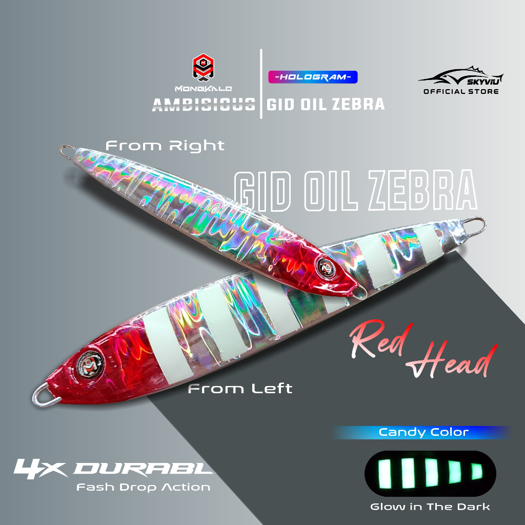 Mongkalo Ambisious Minyak GID-Zebra noMotif Candy 100 Red-Head