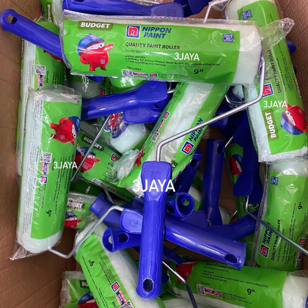 

KUAS ROLL CAT TEMBOK NIPPON PAINT 9” SET (DENGAN GAGANG) DAYA SERAP BAIK EKONOMIS